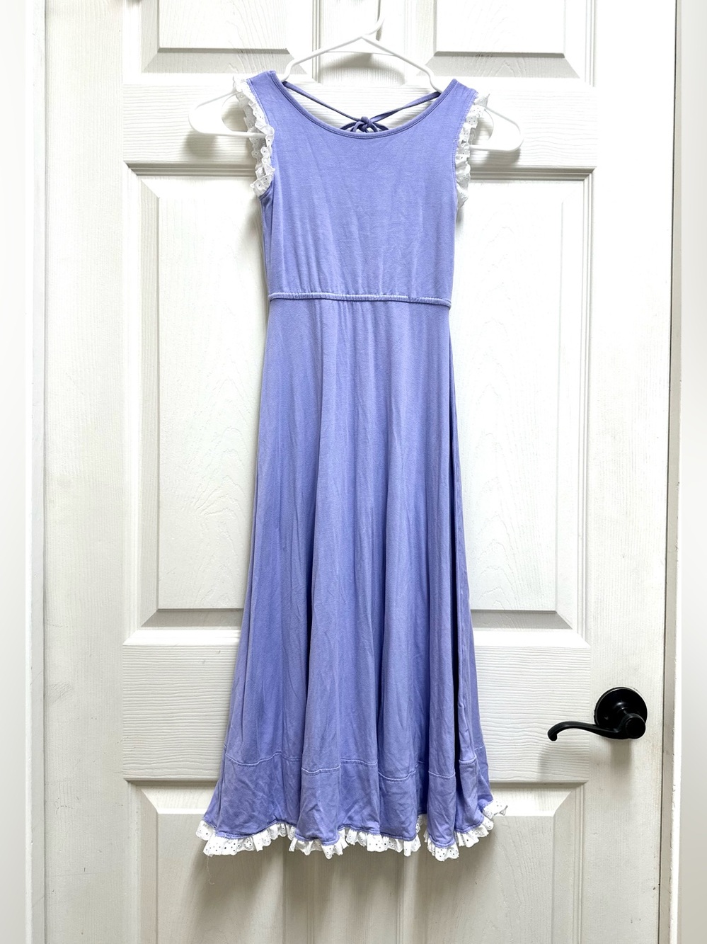Omi Jo Girls Sz 6 Maxi Sun Dress Tie Back Bamboo Lavender Well Dresses Wolf